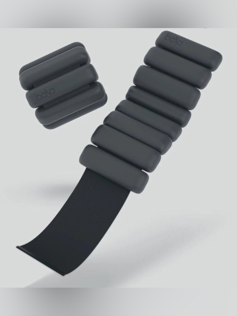 Bala Adjustable Ankle/ Wrist Weights - Charcoal